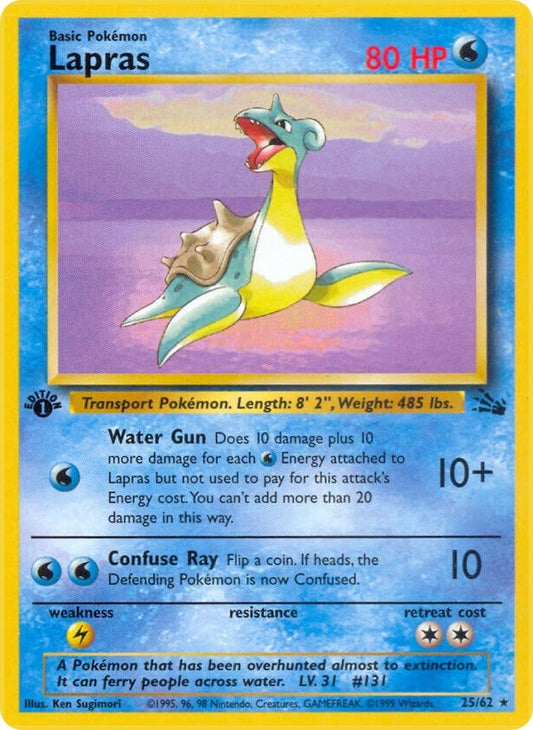 Image for Lapras (25) (25/62) (Fossil) - Pokemon