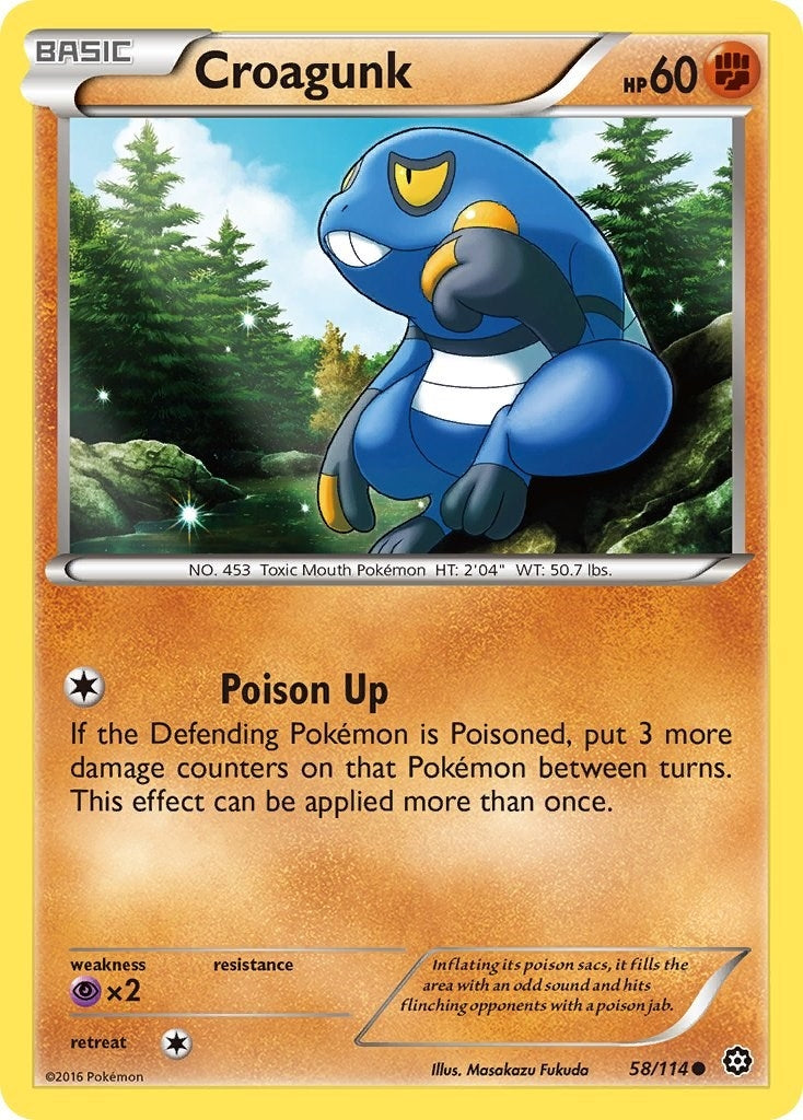 Image for Croagunk (58/114) (XY - Steam Siege) - Pokemon