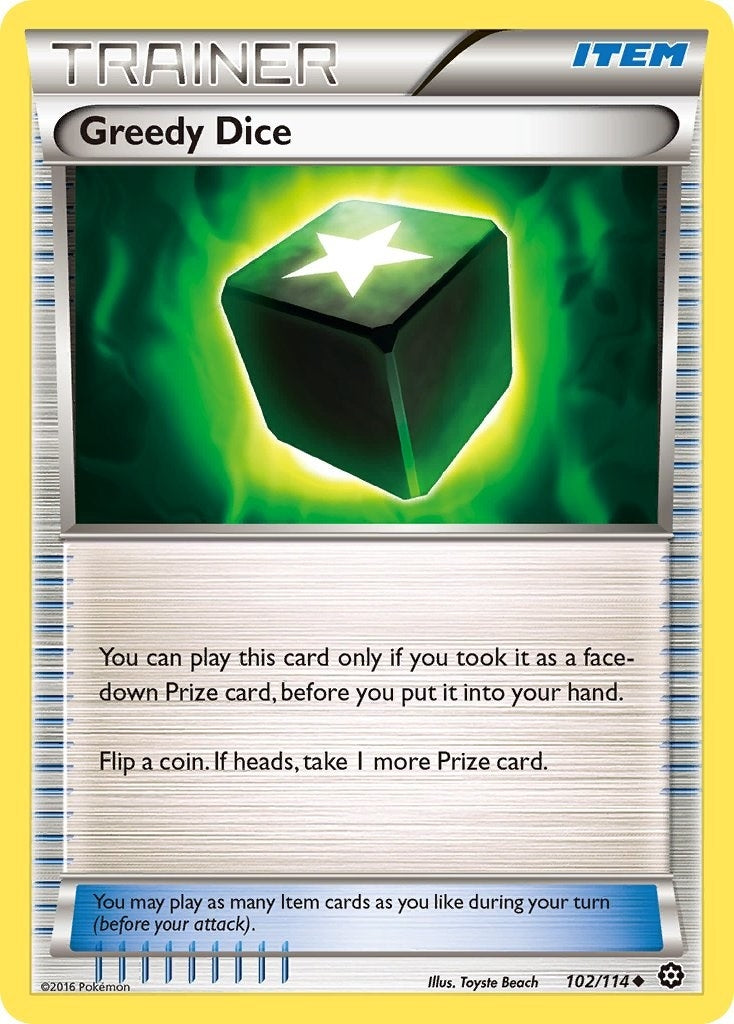 Image for Greedy Dice (102/114) (XY - Steam Siege) - Pokemon