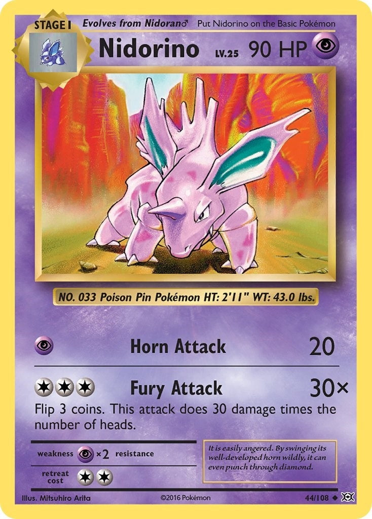 Image for Nidorino (44/108) (XY - Evolutions) - Pokemon