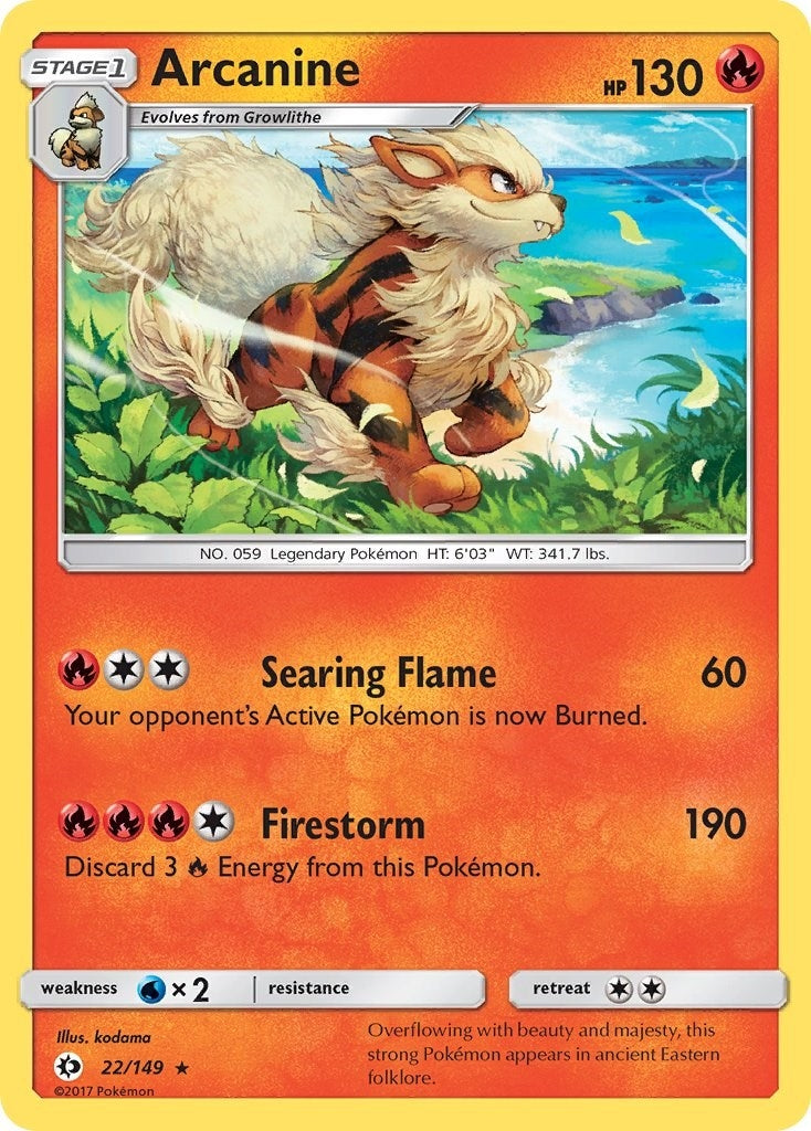 Image for Arcanine (22/149) (SM Base Set) - Pokemon