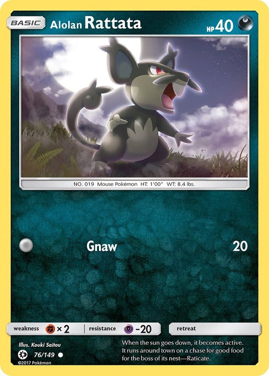 Image for Alolan Rattata (76/149) (SM Base Set) - Pokemon
