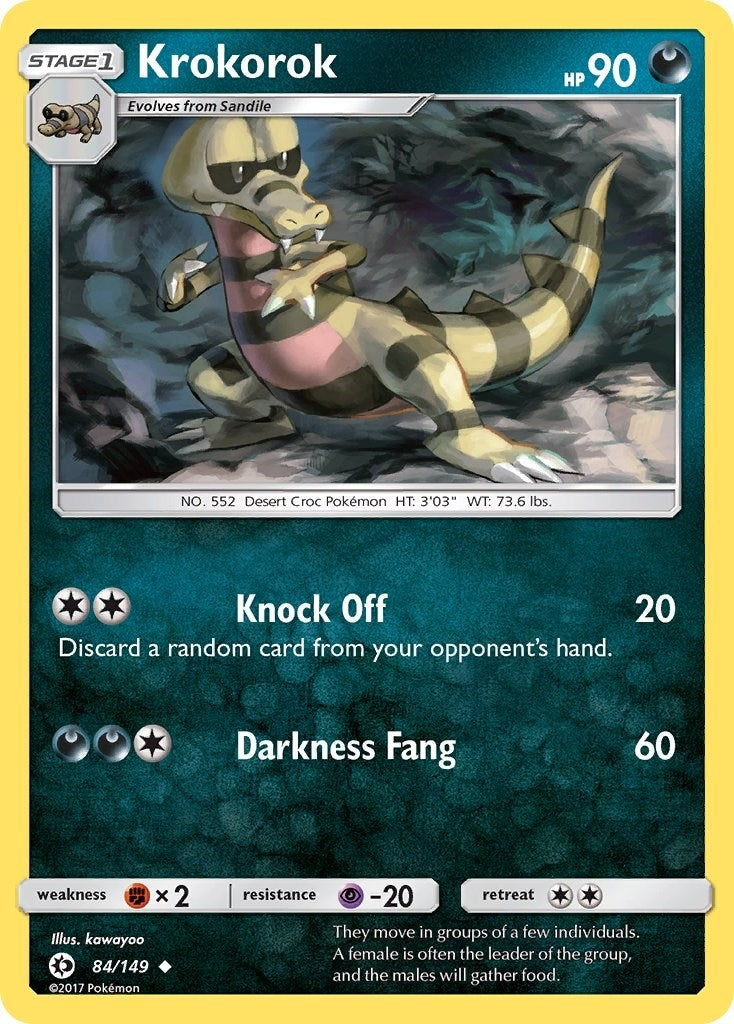 Image for Krokorok (84/149) (SM Base Set) - Pokemon