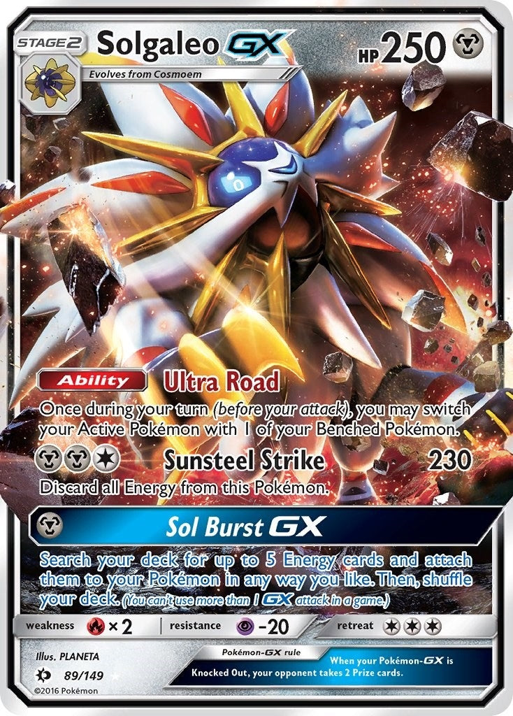 Image for Solgaleo GX (89/149) (SM Base Set) - Pokemon