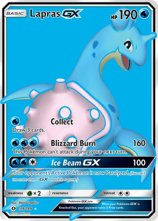 Image for Lapras GX (Full Art) (139/149) (SM Base Set) - Pokemon