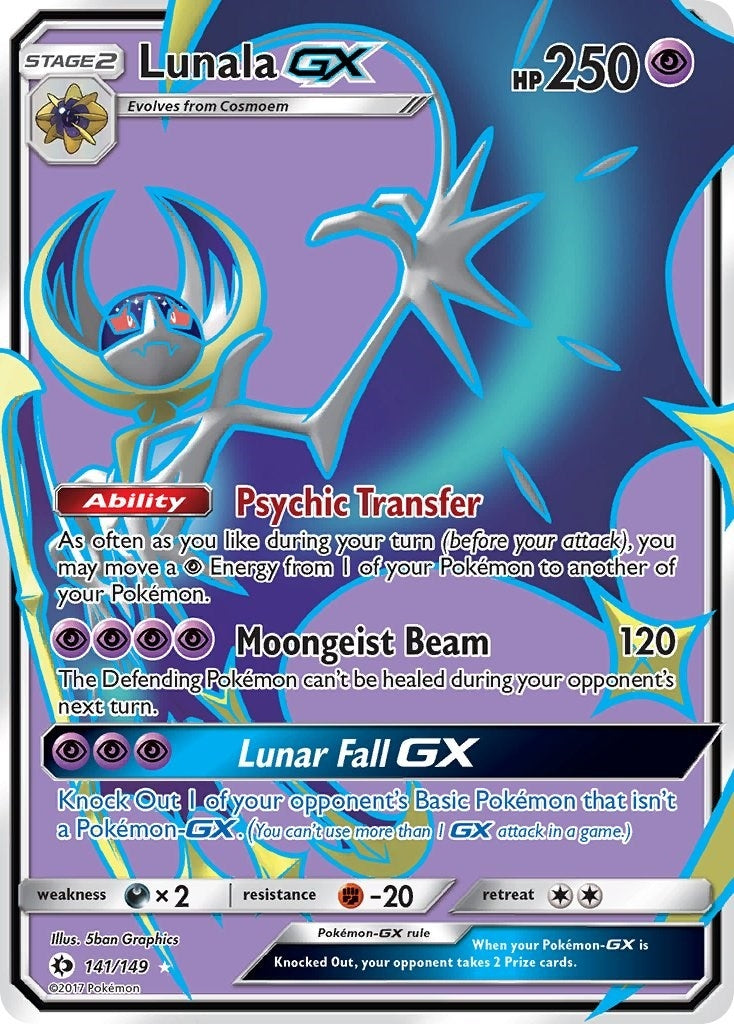 Image for Lunala GX (Full Art) (141/149) (SM Base Set) - Pokemon
