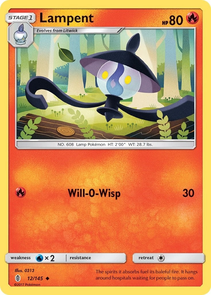 Image for Lampent (12/145) (SM - Guardians Rising) - Pokemon
