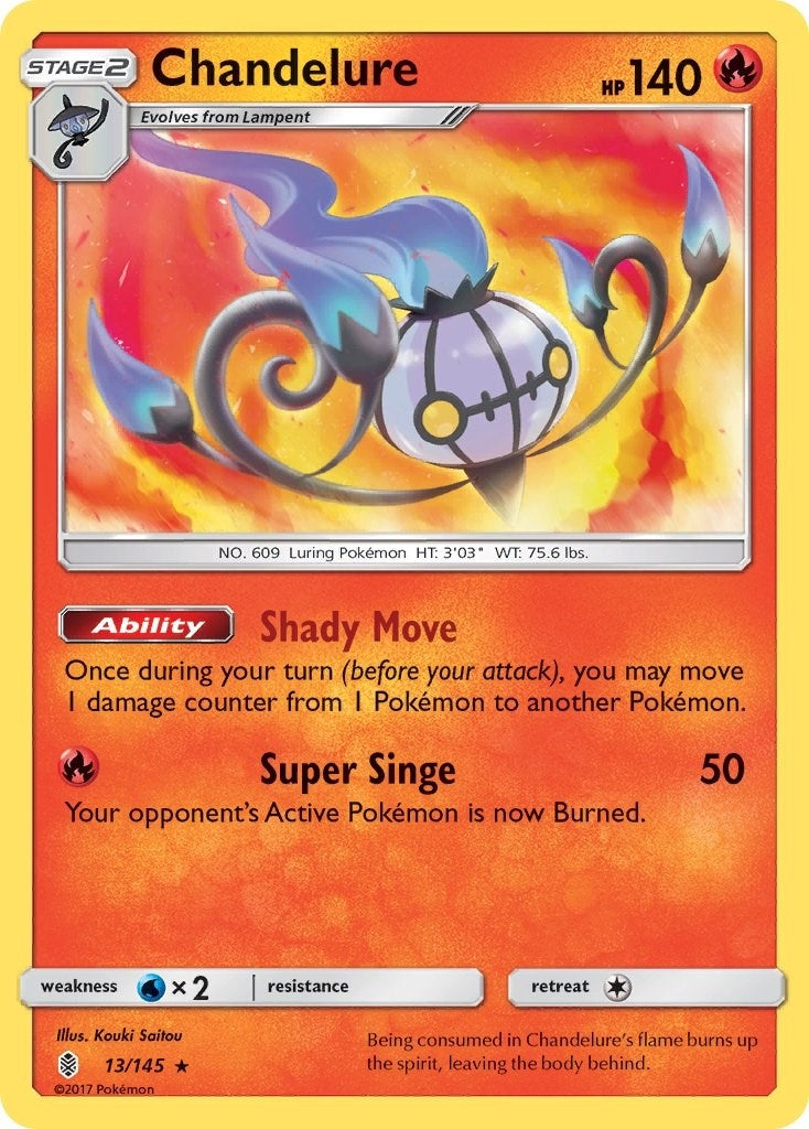 Image for Chandelure (13/145) (SM - Guardians Rising) - Pokemon