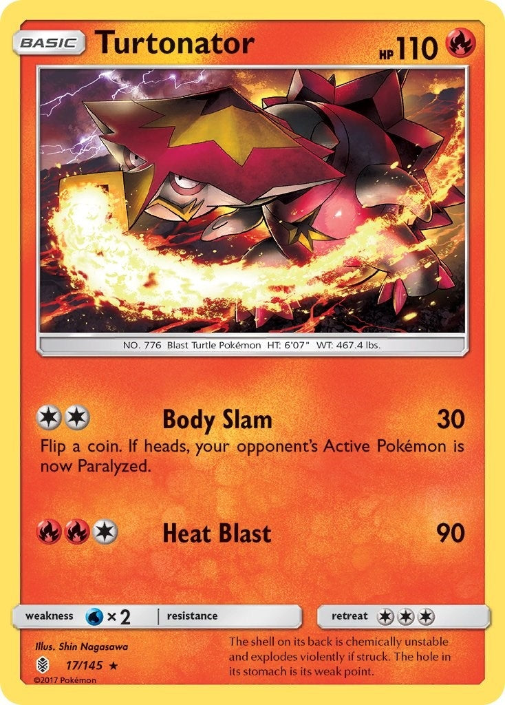 Image for Turtonator (17/145) (SM - Guardians Rising) - Pokemon