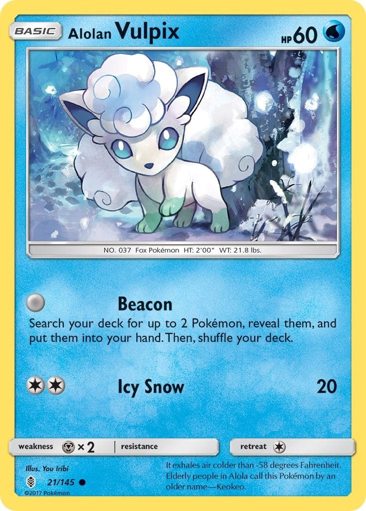 Image for Alolan Vulpix (21/145) (SM - Guardians Rising) - Pokemon