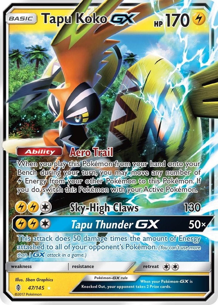 Image for Tapu Koko GX (47/145) (SM - Guardians Rising) - Pokemon