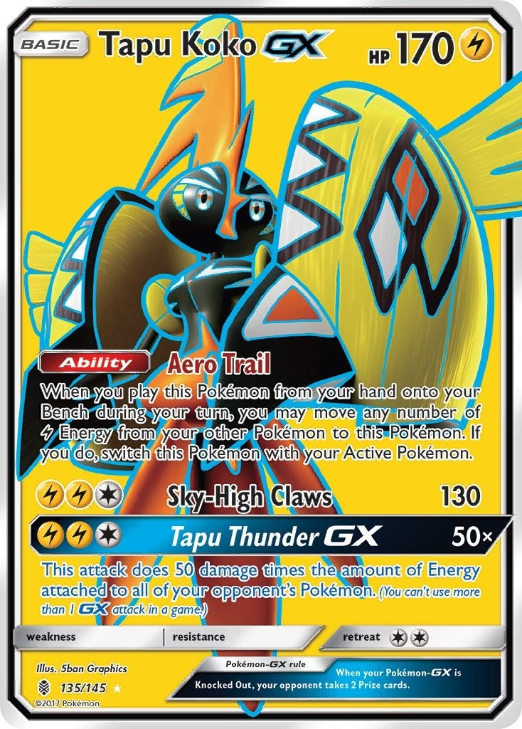 Image for Tapu Koko GX (Full Art) (135/145) (SM - Guardians Rising) - Pokemon