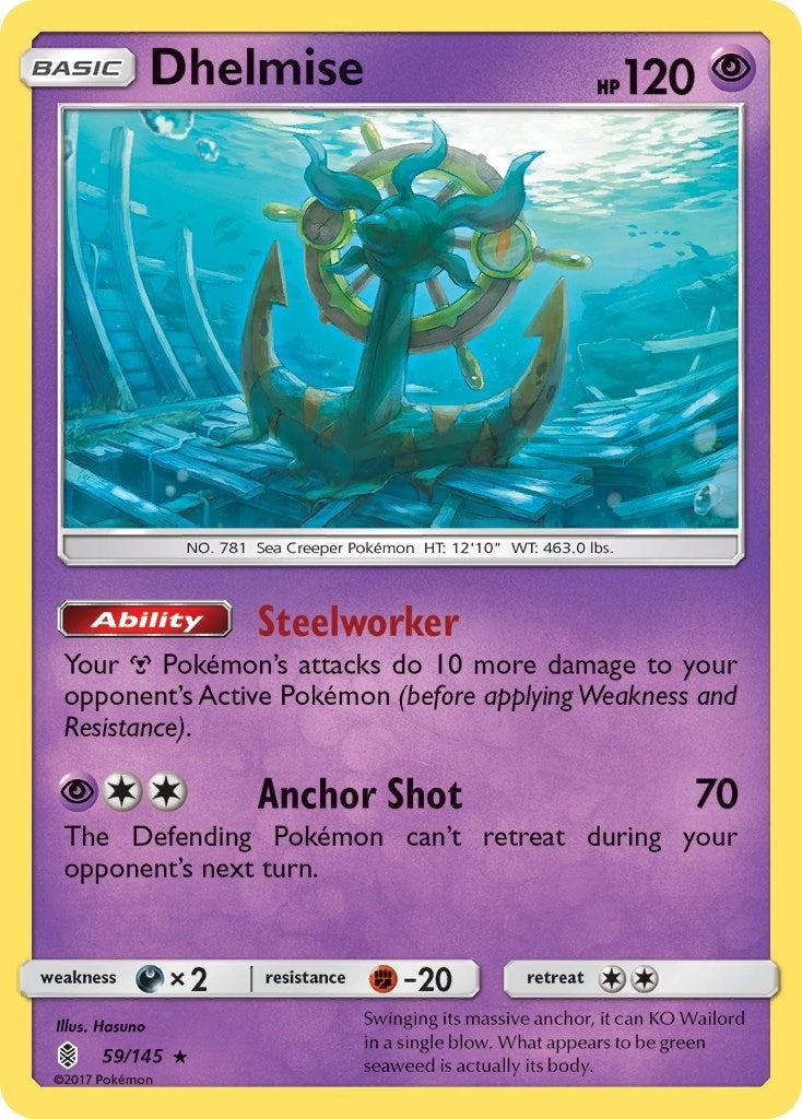 Image for Dhelmise (59/145) (SM - Guardians Rising) - Pokemon