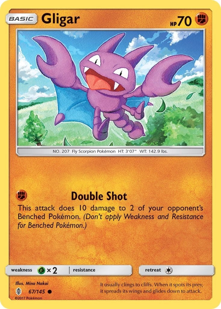 Image for Gligar (67/145) (SM - Guardians Rising) - Pokemon