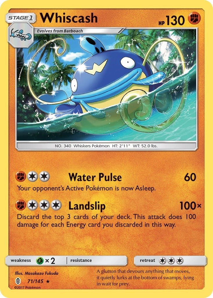 Image for Whiscash (71/145) (SM - Guardians Rising) - Pokemon