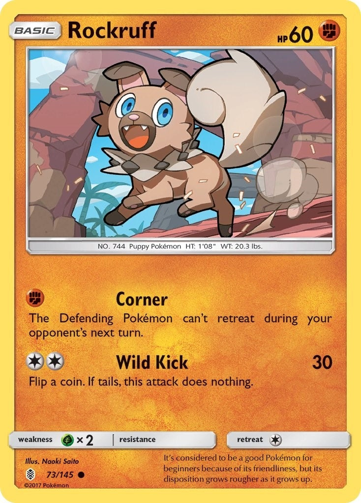 Image for Rockruff (73/145) (SM - Guardians Rising) - Pokemon