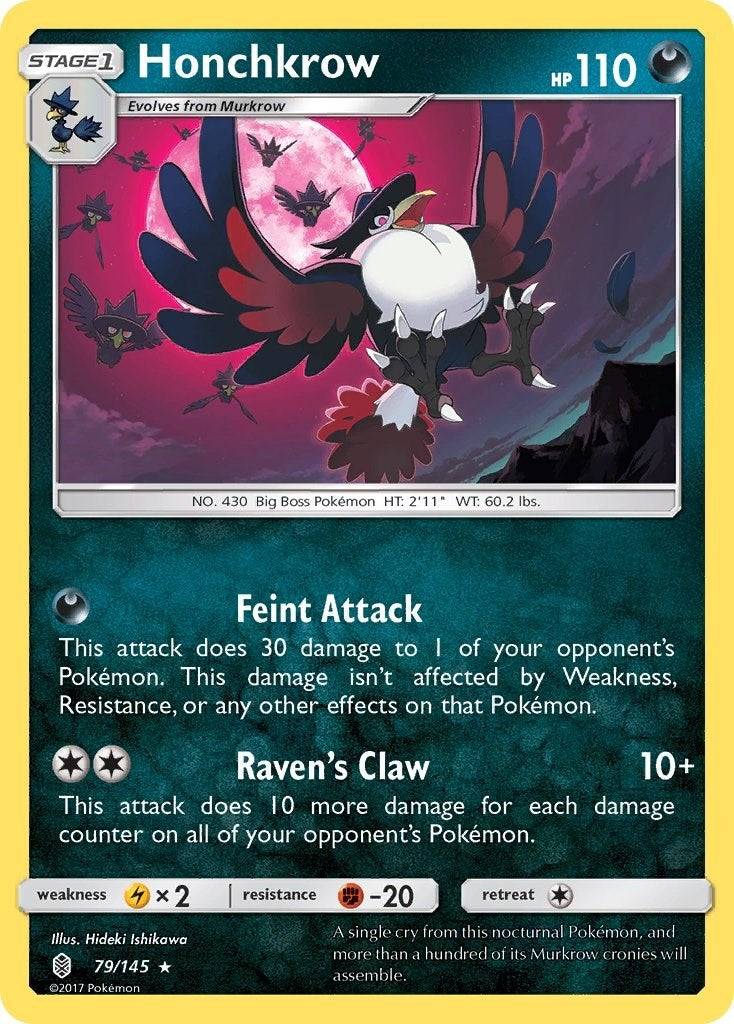 Image for Honchkrow (79/145) (SM - Guardians Rising) - Pokemon