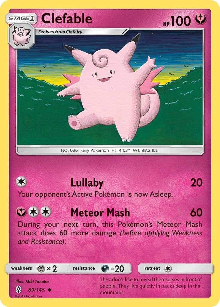 Image for Clefable (89/145) (SM - Guardians Rising) - Pokemon