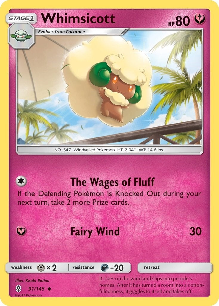 Image for Whimsicott (91/145) (SM - Guardians Rising) - Pokemon