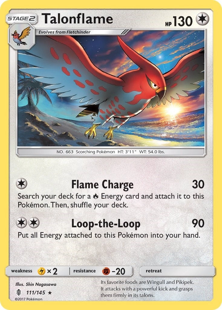 Image for Talonflame (111/145) (SM - Guardians Rising) - Pokemon