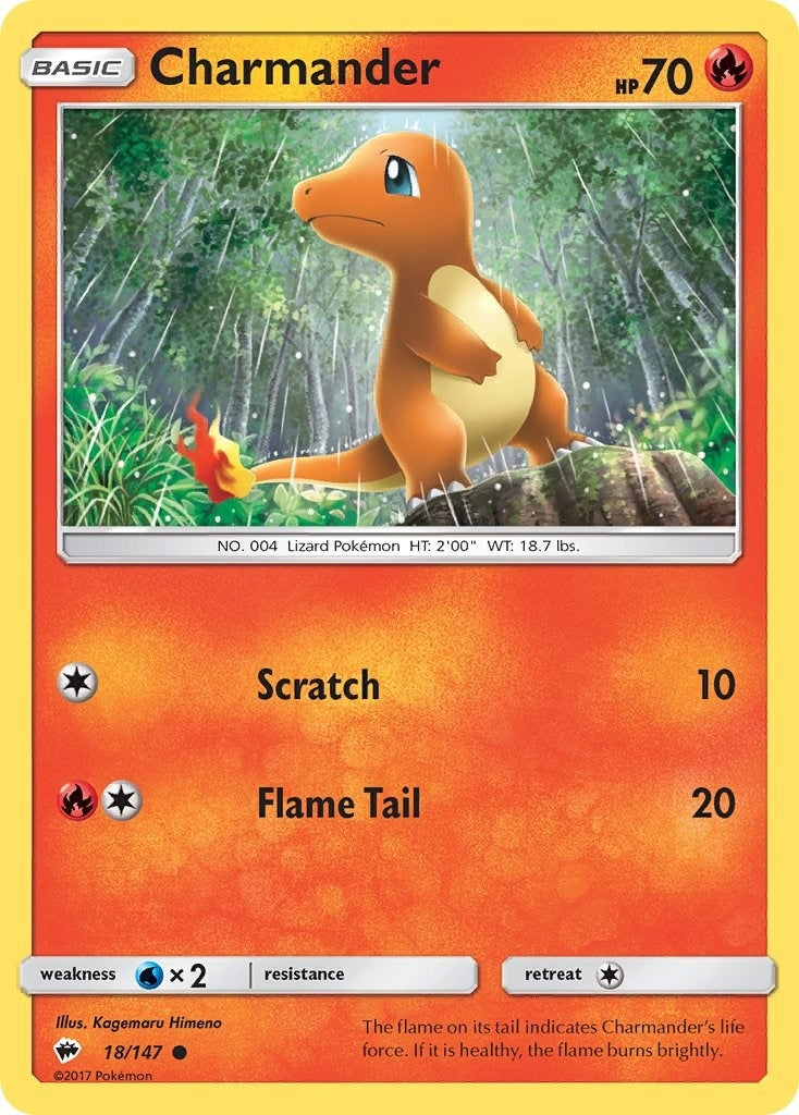 Image for Charmander (18/147) (SM - Burning Shadows) - Pokemon