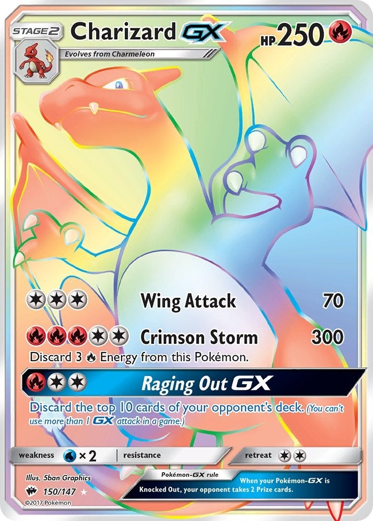 Image for Charizard GX (Secret) (150/147) (SM - Burning Shadows) - Pokemon