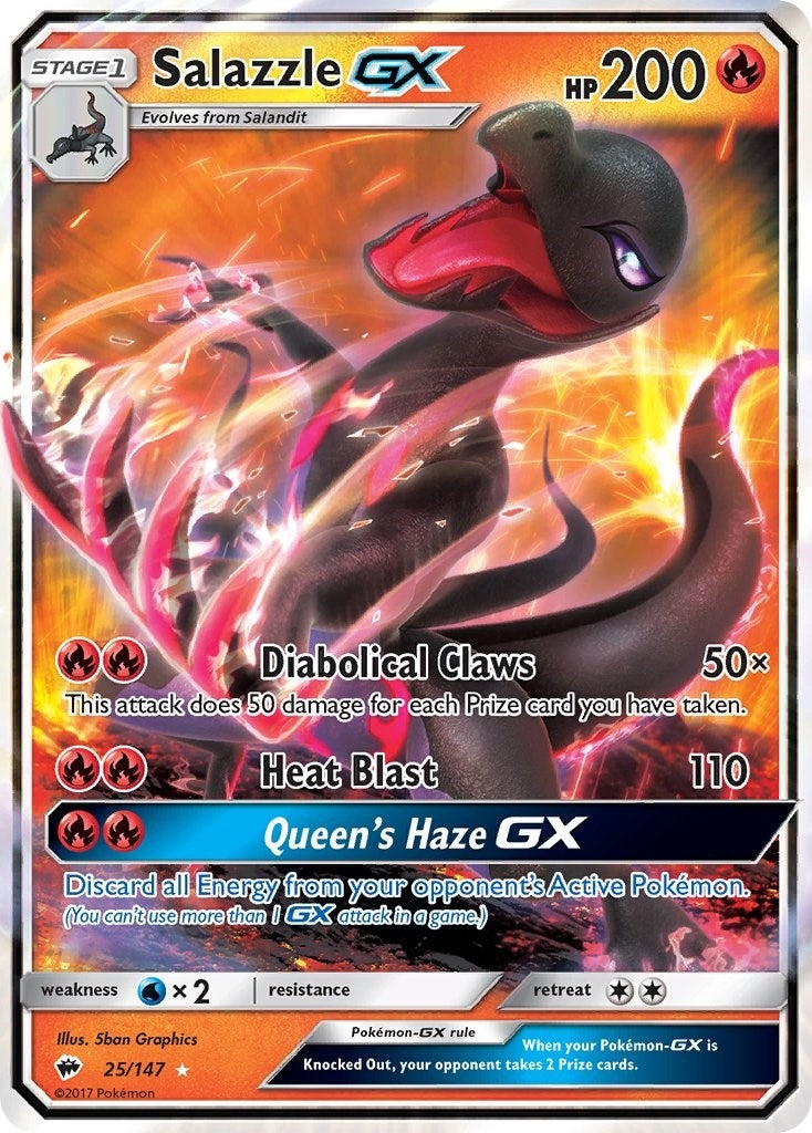 Image for Salazzle GX (25/147) (SM - Burning Shadows) - Pokemon