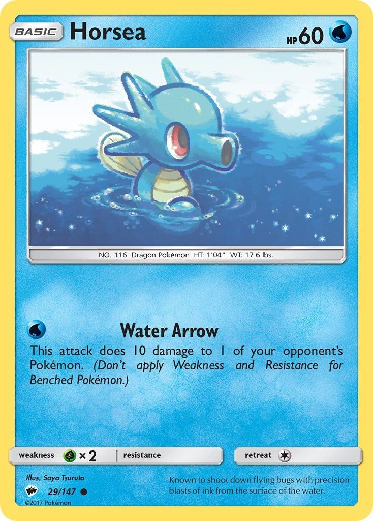 Image for Horsea (29/147) (SM - Burning Shadows) - Pokemon