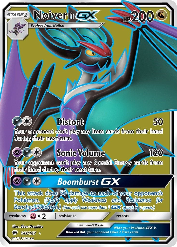 Image for Noivern GX (Full Art) (141/147) (SM - Burning Shadows) - Pokemon