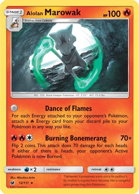 Image for Alolan Marowak (12/111) (SM - Crimson Invasion) - Pokemon