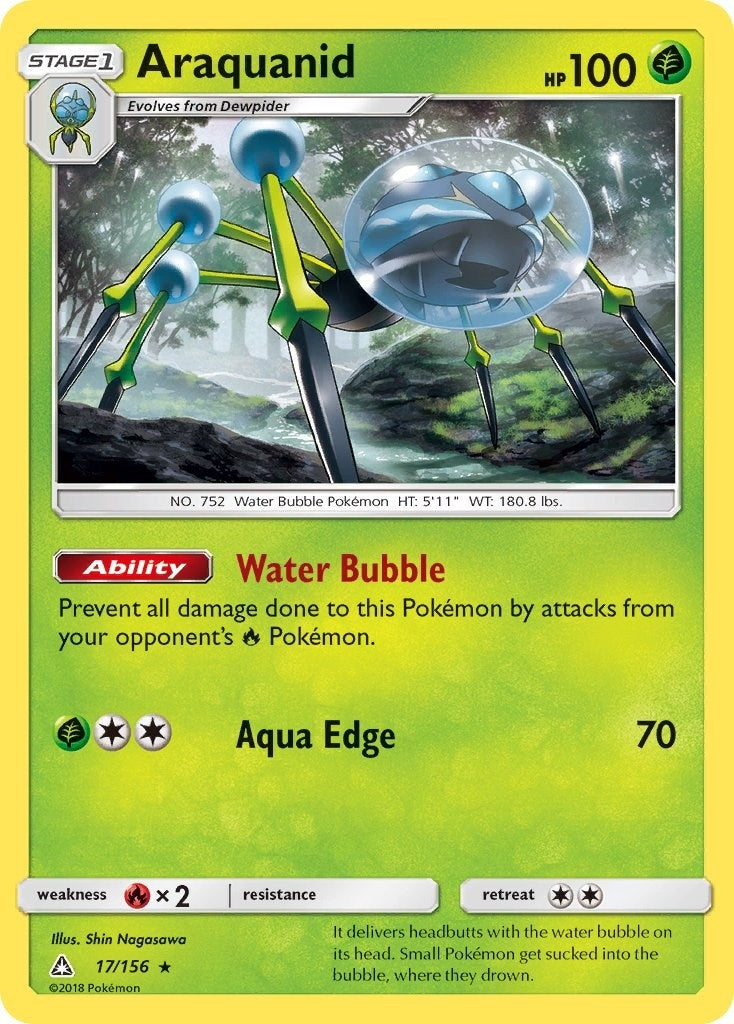 Image for Araquanid (17/156) (SM - Ultra Prism) - Pokemon