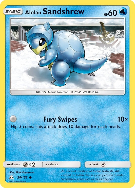 Image for Alolan Sandshrew (28/156) (SM - Ultra Prism) - Pokemon