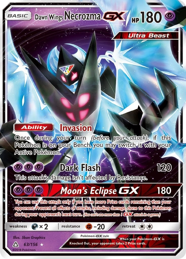 Image for Dawn Wings Necrozma GX (63/156) (SM - Ultra Prism) - Pokemon