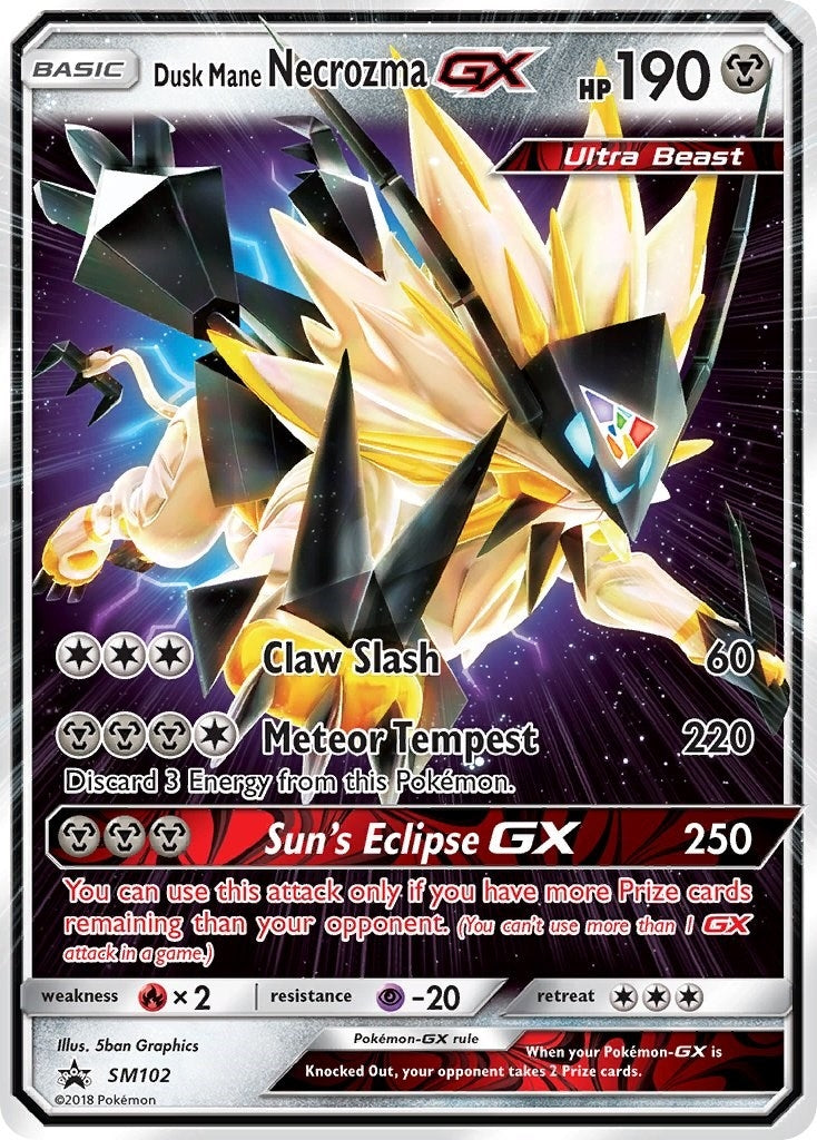 Image for Dusk Mane Necrozma GX - SM102 (SM102) (SM Promos) - Pokemon