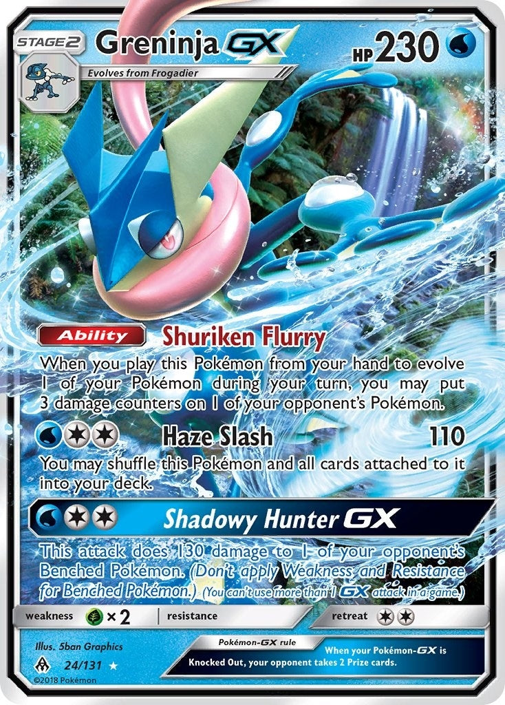Image for Greninja GX (24/131) (SM - Forbidden Light) - Pokemon
