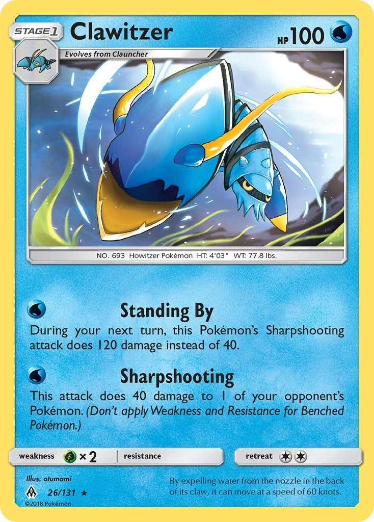Image for Clawitzer (26/131) (SM - Forbidden Light) - Pokemon