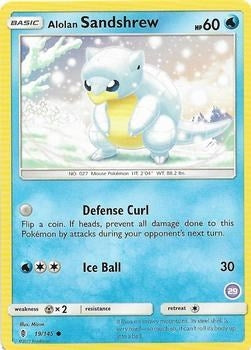 Image for Alolan Sandshrew (29) (19/145) (SM Trainer Kit: Alolan Sandslash & Alolan Ninetales) - Pokemon