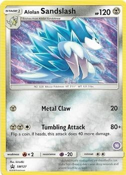 Image for Alolan Sandslash (16) (SM127) (SM Trainer Kit: Alolan Sandslash & Alolan Ninetales) - Pokemon