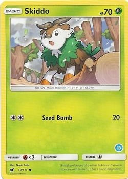Image for Skiddo (13) (10/111) (SM Trainer Kit: Alolan Sandslash & Alolan Ninetales) - Pokemon