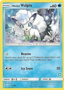 Image for Alolan Vulpix (14) (21/145) (SM Trainer Kit: Alolan Sandslash & Alolan Ninetales) - Pokemon