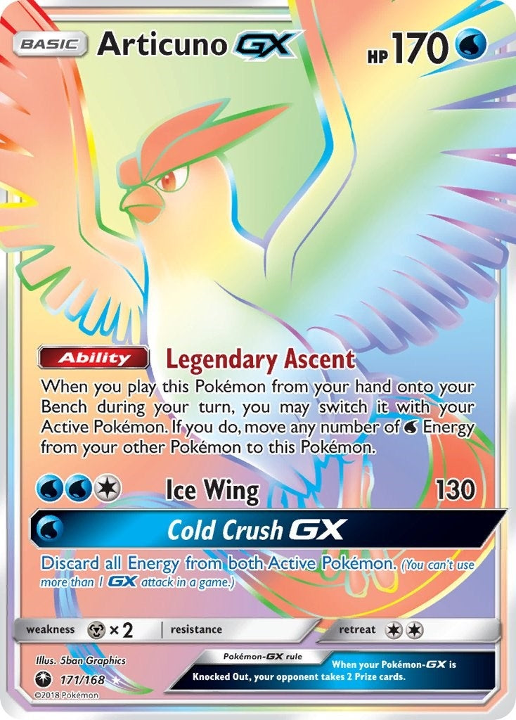 Image for Articuno GX (Secret) (171/168) (SM - Celestial Storm) - Pokemon