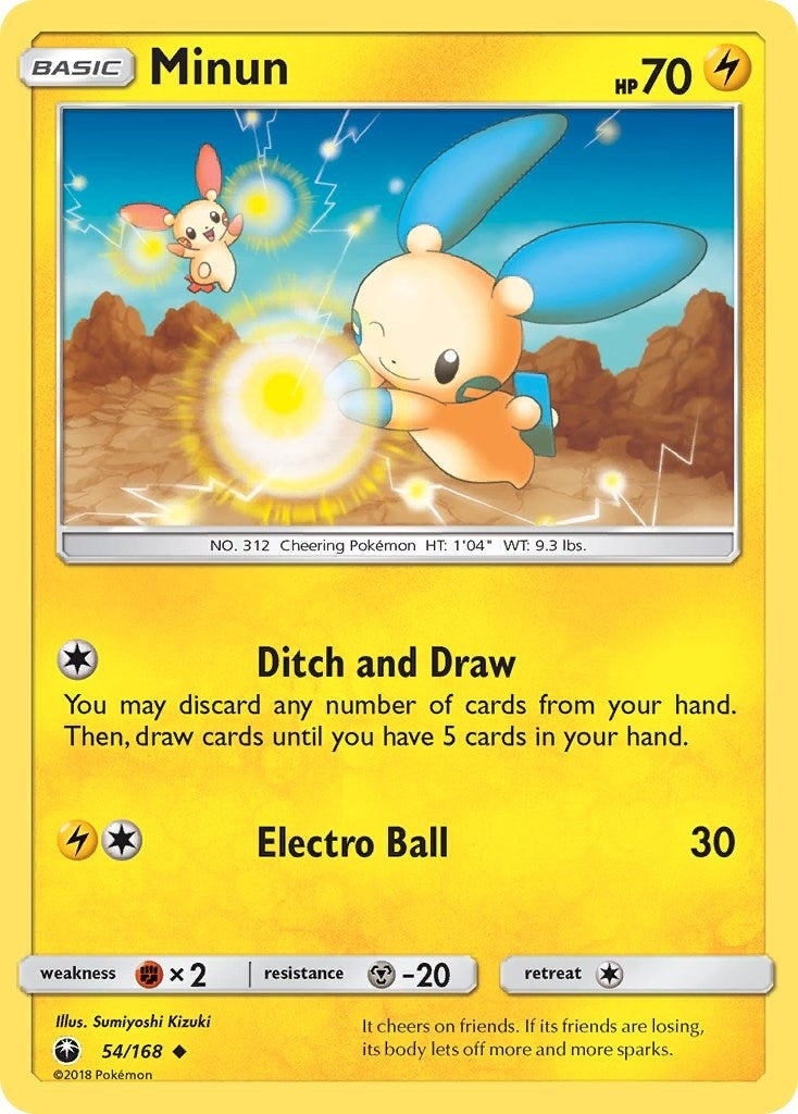 Image for Minun (54/168) (SM - Celestial Storm) - Pokemon