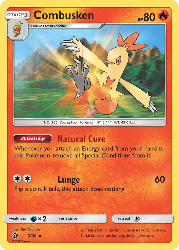Image for Combusken (5/70) (Dragon Majesty) - Pokemon