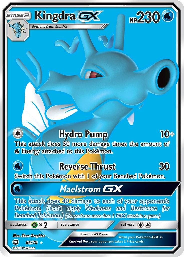 Image for Kingdra GX (Full Art) (66/70) (Dragon Majesty) - Pokemon