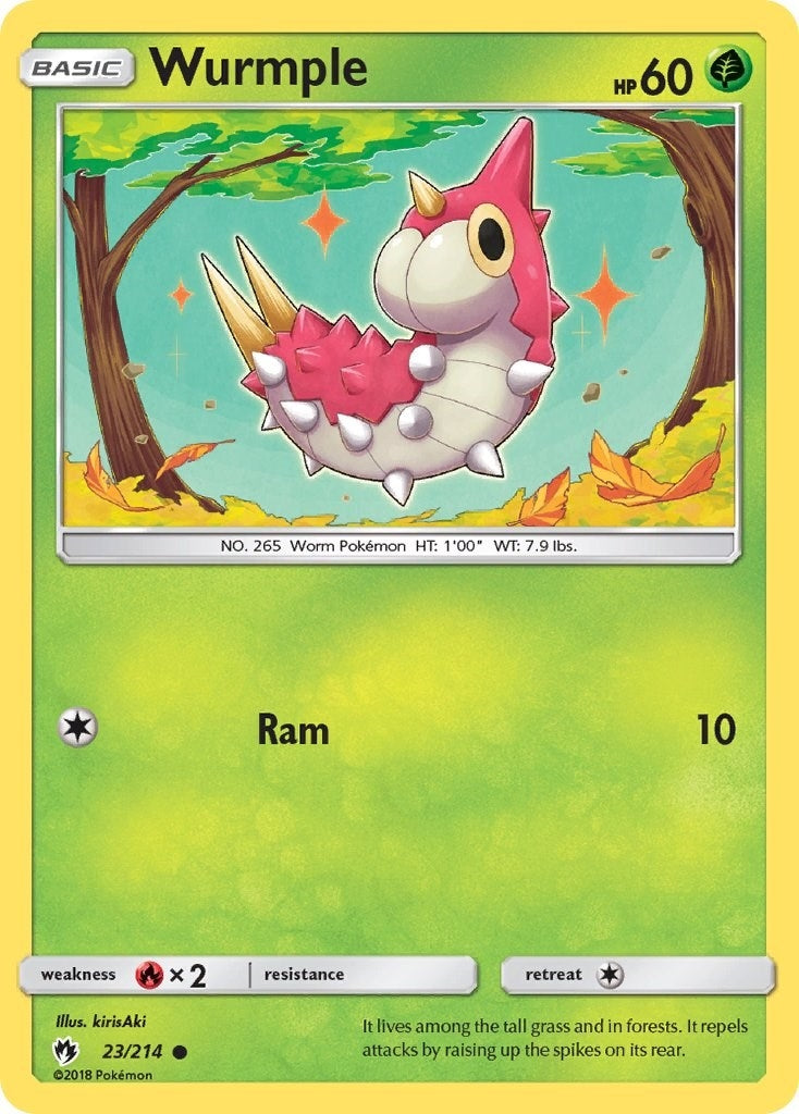 Image for Wurmple (23) (23/214) (SM - Lost Thunder) - Pokemon