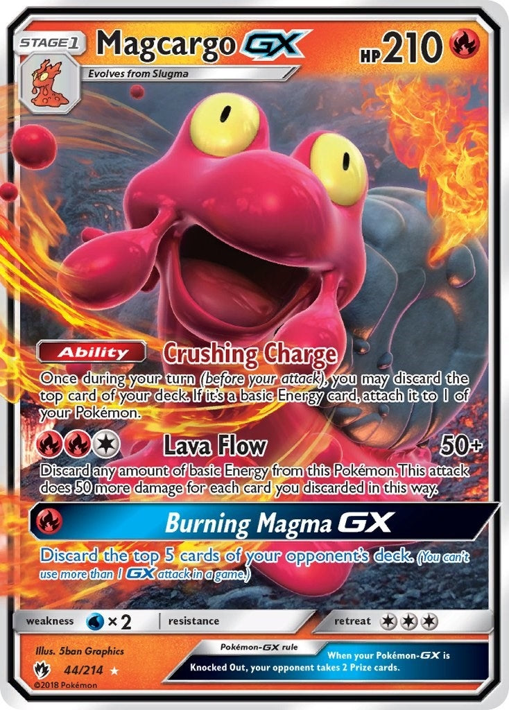Image for Magcargo GX (44/214) (SM - Lost Thunder) - Pokemon