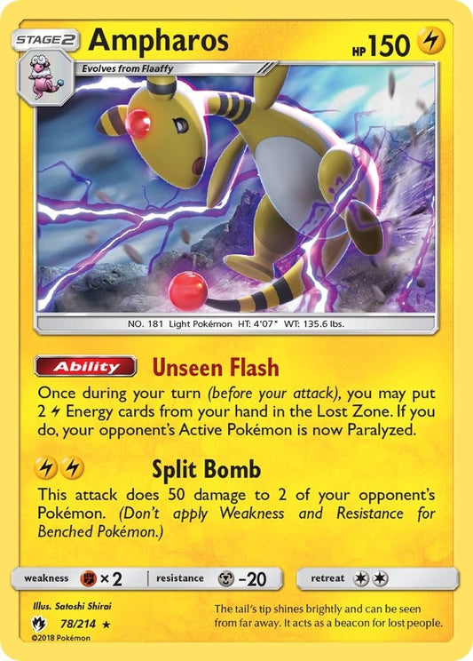 Image for Ampharos (78/214) (SM - Lost Thunder) - Pokemon