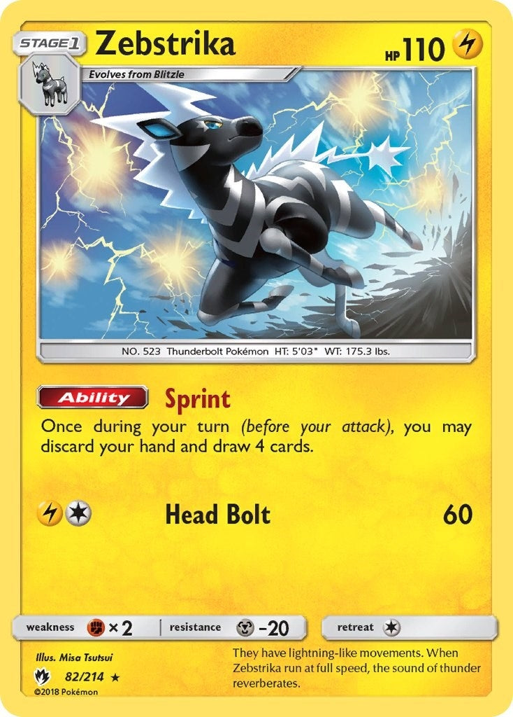 Image for Zebstrika (82/214) (SM - Lost Thunder) - Pokemon