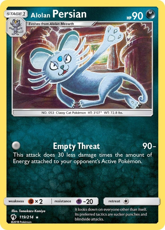 Image for Alolan Persian (119/214) (SM - Lost Thunder) - Pokemon