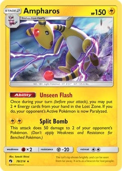 Image for Ampharos - 78/214 (SM Lost Thunder) (078/214) (Deck Exclusives) - Pokemon